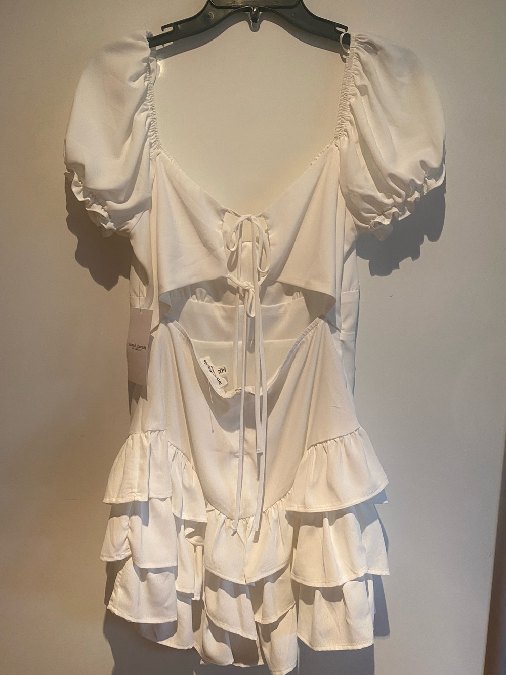 White Ruffle Dress - Picture 2 of 5